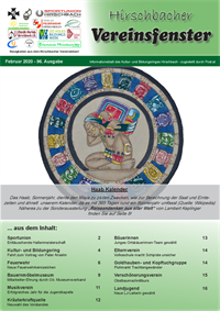 Hirschbacher Vereinsfenster vom 15.02.2020 (Ausgabe Nr. 96)