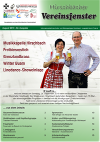 Hirschbacher Vereinsfenster vom 15.08.2019 (Ausgabe Nr. 94)
