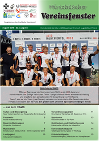 Hirschbacher Vereinsfenster vom 15.08.2018 (Ausgabe Nr. 90)