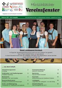 Hirschbacher Vereinsfenster vom 15.02.2017 (Ausgabe Nr. 84)