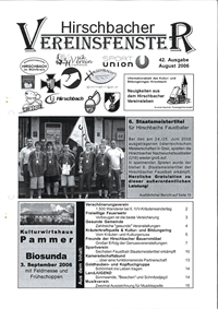 Hirschbacher Vereinsfenster vom 15.08.2006 (Ausgabe Nr. 42)