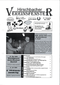 Hirschbacher Vereinsfenster vom 15.05.2006 (Ausgabe Nr. 41)