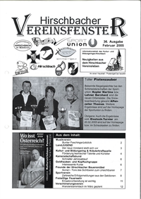Hirschbacher Vereinsfenster vom 15.02.2005 (Ausgabe Nr. 36)