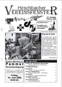 Hirschbacher Vereinsfenster vom 15.02.2002 (Ausgabe Nr. 24)