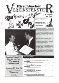 Hirschbacher Vereinsfenster vom 15.05.1998 (Ausgabe Nr. 9)